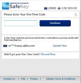 Frequently Asked Questions, American Express Safekey.